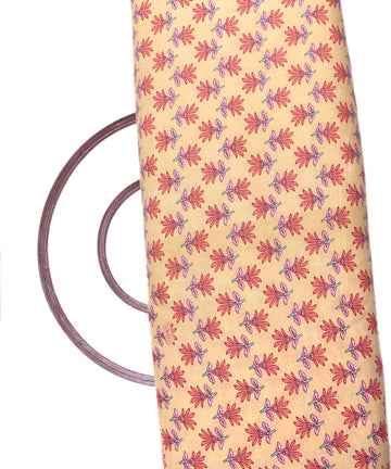 Light Yellow Colour Floral Print Cotton Fabric